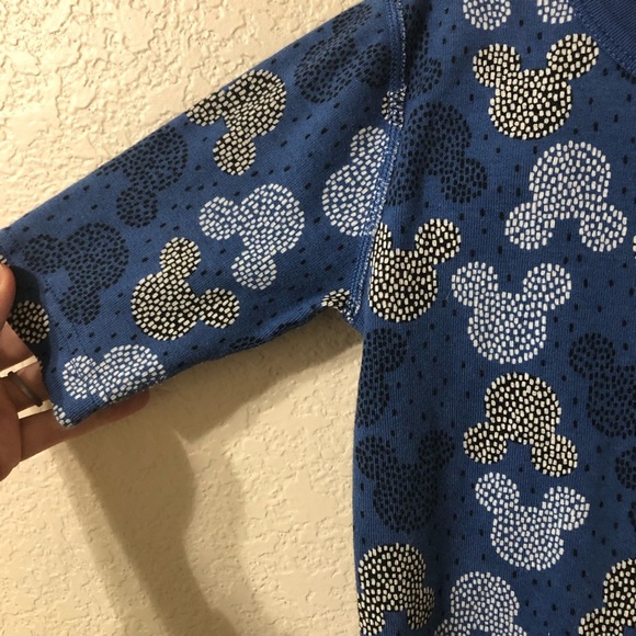 Hanna Andersson Disney Mickey Mouse Organic Cotton Shorts Pajamas Blue - Size 12 - Picture 2 of 8
